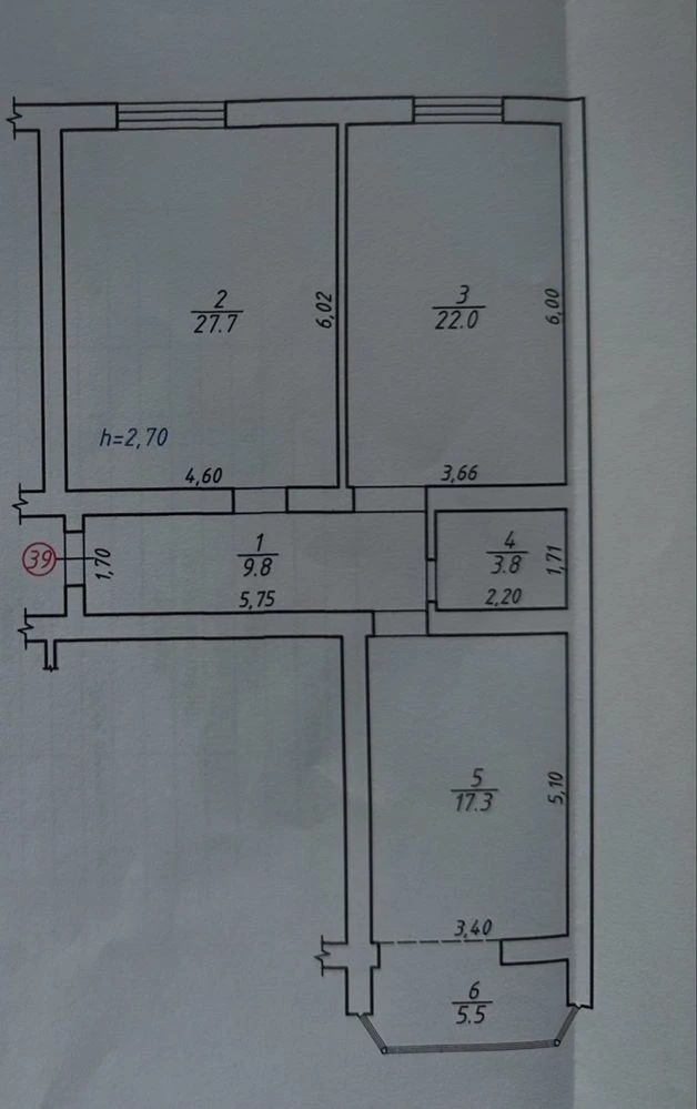 Квартира 4 кім. 134 м. 1100/м2