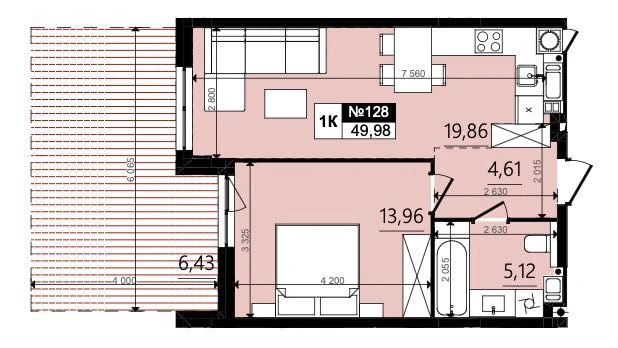Продаж 1-кімнатної квартири ЖК Парус WOOD Винники, розтермін