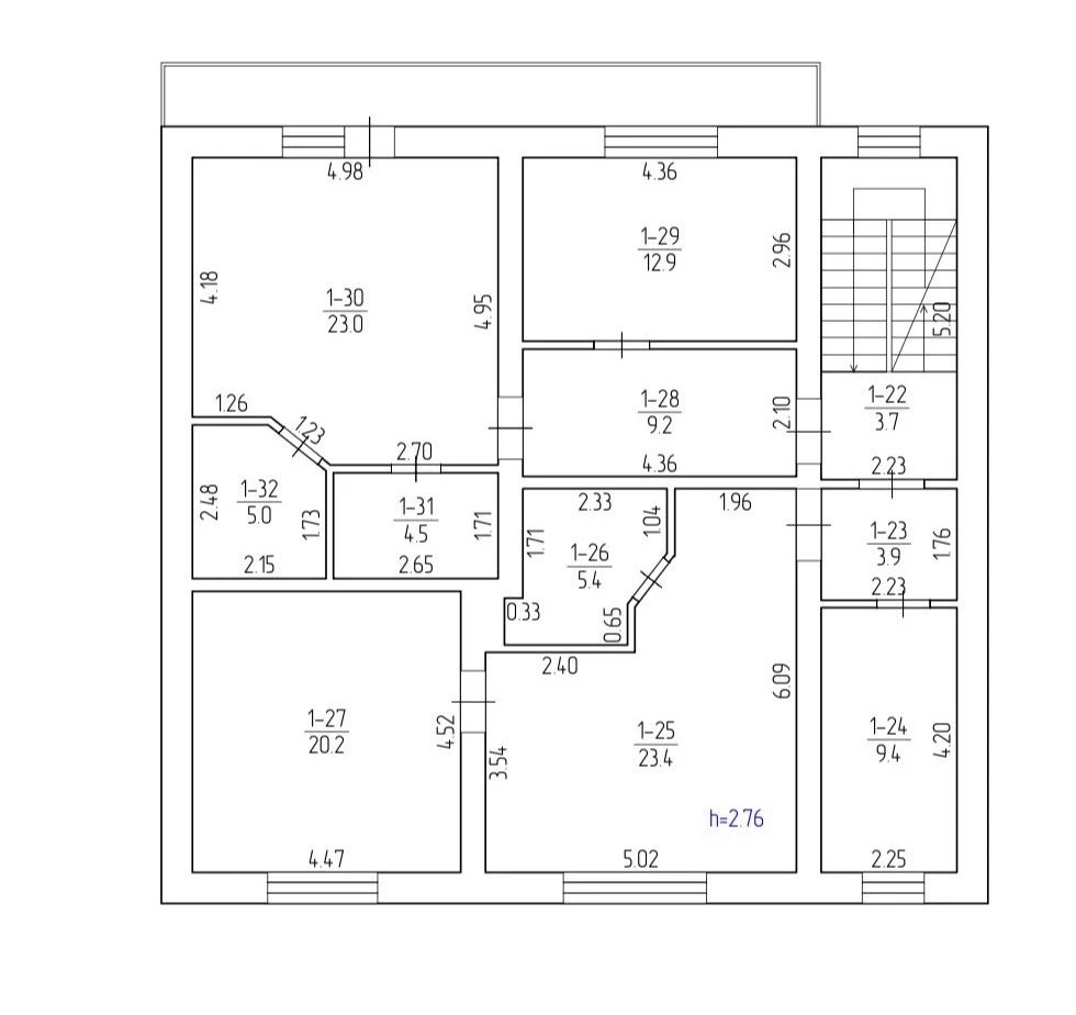 Квартира 2 кімнати 2 поверх 63м $1100/м2