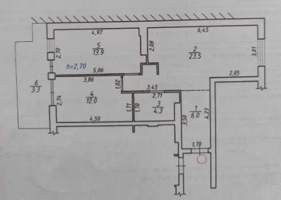 Продаж 2к квартири ЗДАНА 7/8ц 63/26/24м² ЖК Perfect Life Вин