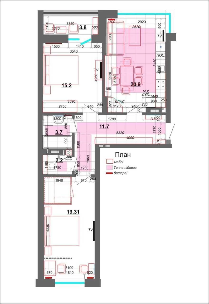 Продаж 2-ох кім. кв. в центрі Винник вул. Галицька