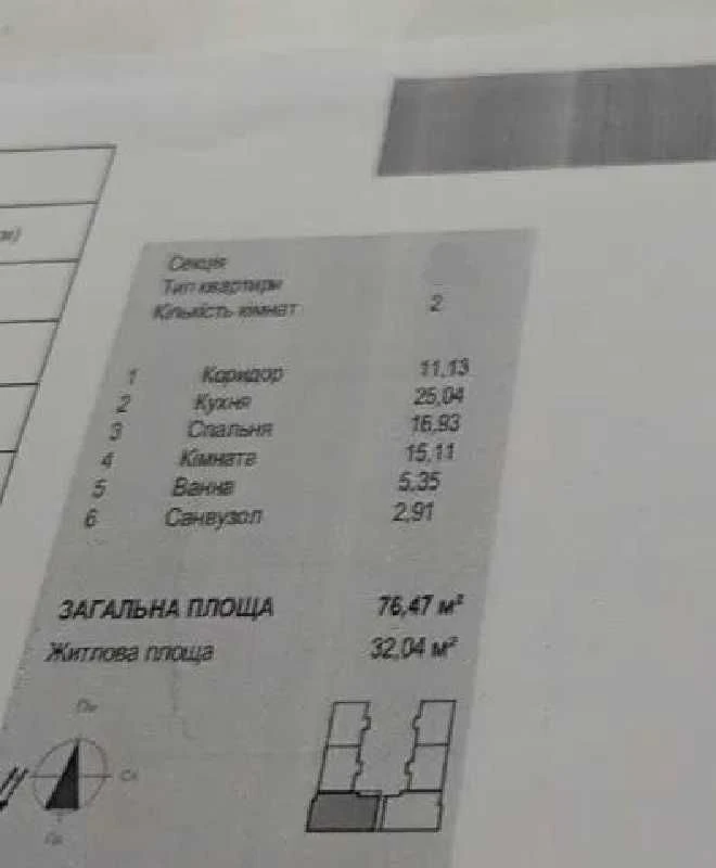 ПРОДАЖ 2-к. квартири ЗДАНИЙ 77/52/25м² Винники ЖК Парус Comf