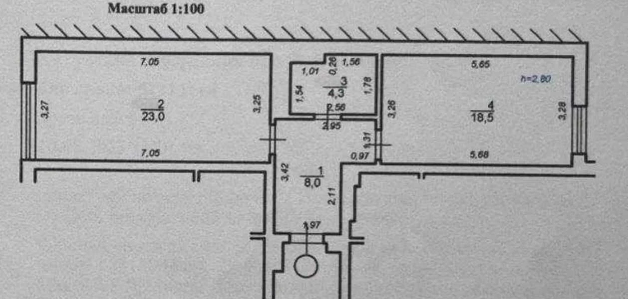 Продаж 1к квартири ЗДАНА 4/4ц 54/31/23м² ЖК Royal Hill Винни