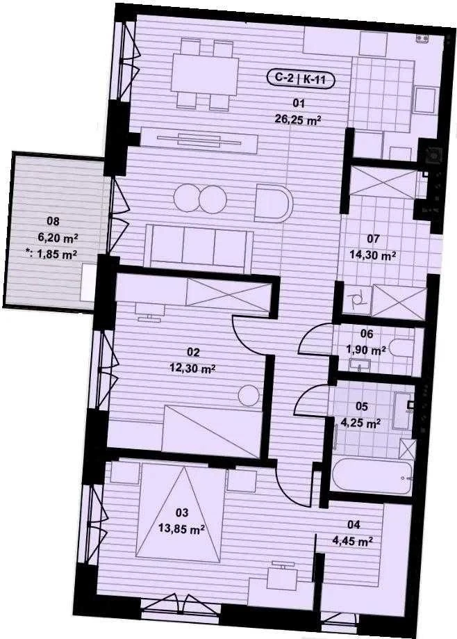 Продаж 3-кім квартири у ЖК Преміум класу Eco City Park(Винни