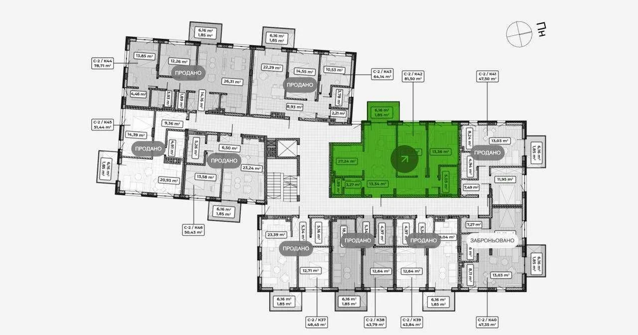 БЕЗ КОМІСІЇ\ Продаж 3 кім. квартира 82м.кв\ Клубний Преміум