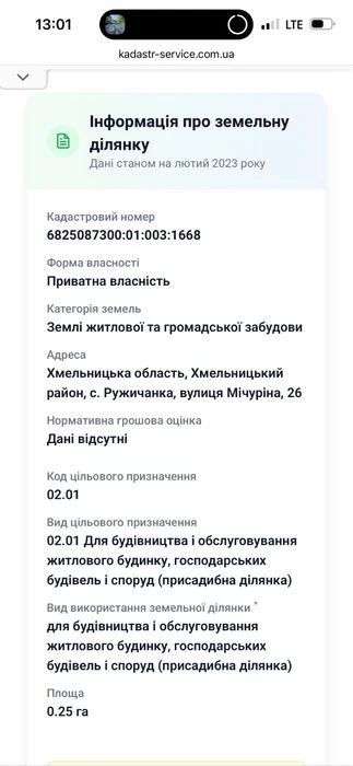 Продаж ділянки під будівництво