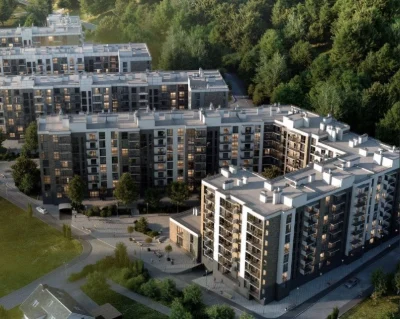 1-кімнатна квартира 47,37 м.кв. (з можливістю розширення до