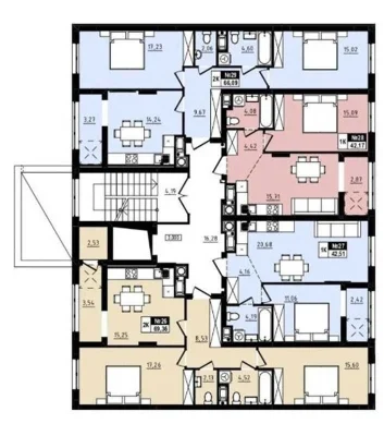 Продаж 1-к. квартири ЗДАНА 46/15/16м² ЖК Парус Comfort Винни