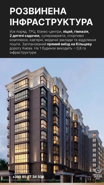Без комісії. Продаж 1-кімнатна квартира в ЖК Софія Роял (Софія Резиденс)