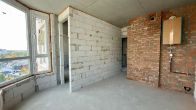 Продаж 1-кімнатної квартири 40,5 м² з газовим опаленням у Ви