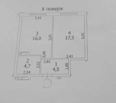 Продам 1-комнатную квартиру в новом доме ул. Грушевского