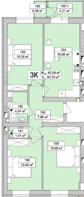 Продаж готовой 3-комнатной квартиры в ЖК Атмосфера Лайф