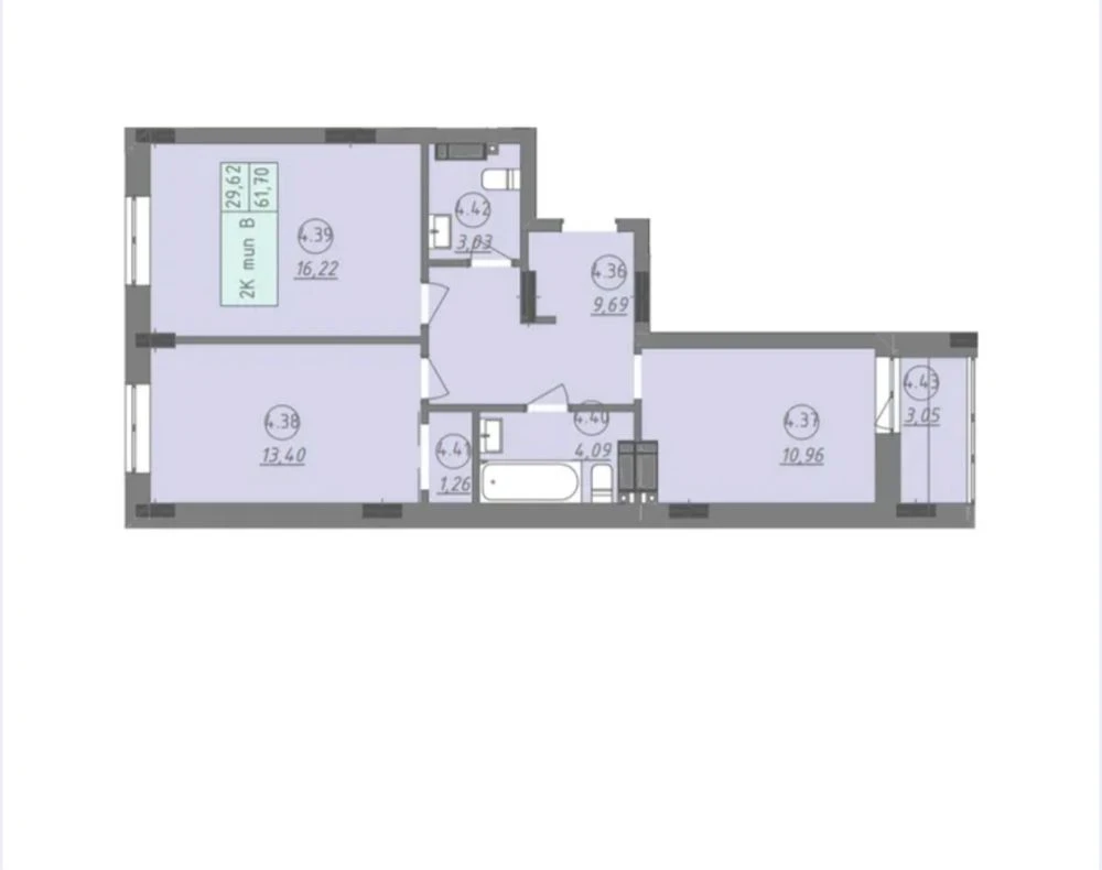 Продаж квартири в ЖК “Променада”| 62 м²
