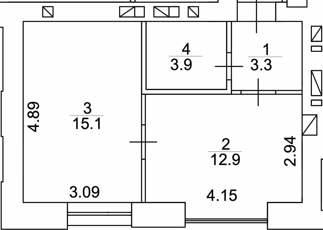 Продаж 1к квартири з газом в центрі Вишневого