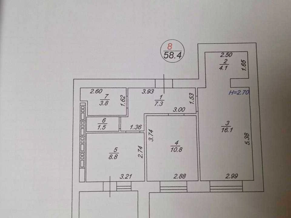 Apartment. Vyshneve, Mashibudivnykiv st.