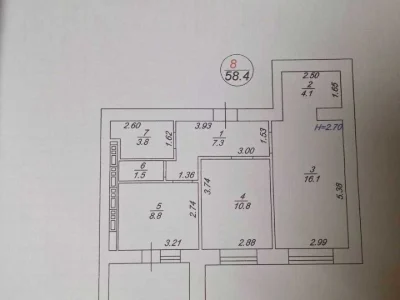 Apartment. Vyshneve, Mashibudivnykiv st.