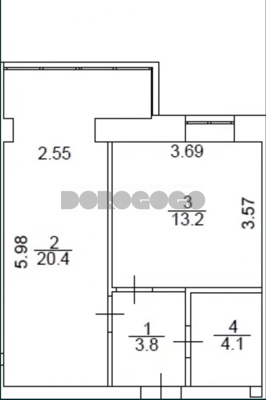 Продажа 1-кімнатна квартири 41,5 м² в ЖК «Атмосфера»