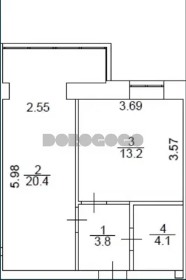 Продажа 1-кімнатна квартири 41,5 м² в ЖК «Атмосфера»