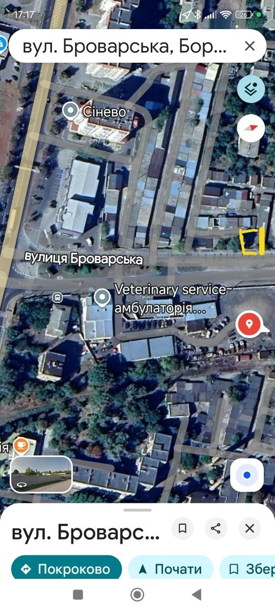 Фасадная участка под СТО
