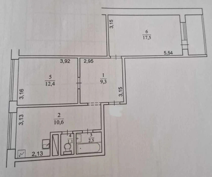 No % 2-room apartment 57m for sale with renovation! Nivki, Mrii (Tupolev