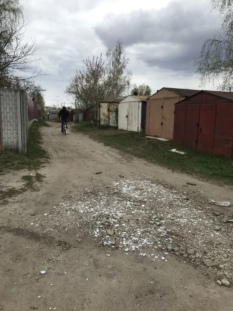 Metal Garage in the town of Shostka