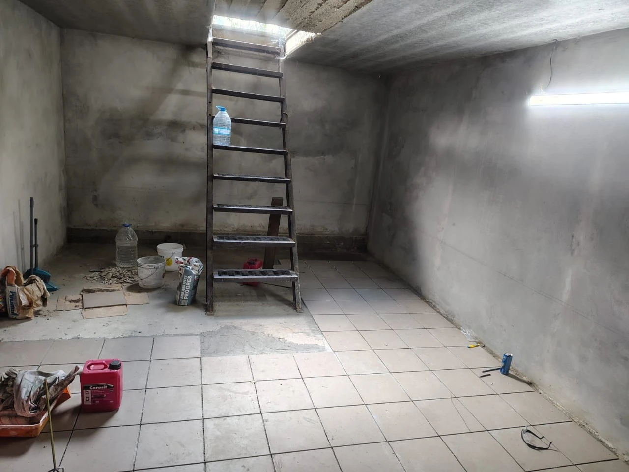 New garage with basement, 48 sq.m