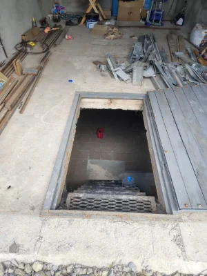 New garage with basement, 48 sq.m