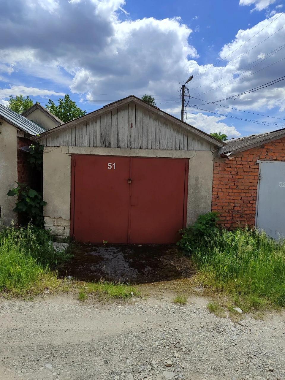 Solid Brick Garage