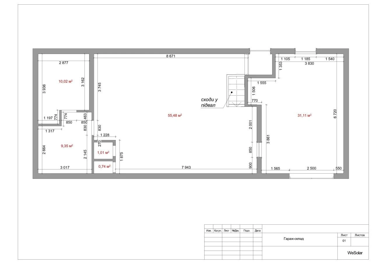 Garage and warehouse for sale