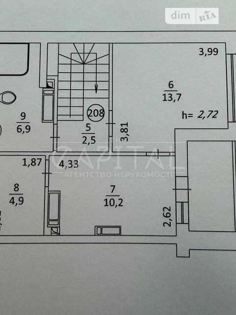 Sale of 4-room apartment 82 sq. m. on Volodymyr Sosyuri 6 st. • ID