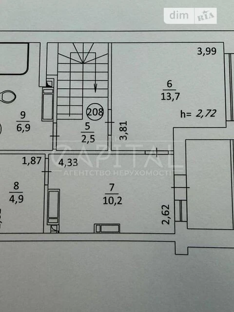 Sale of 4-room apartment 82 sq. m. on Volodymyr Sosyuri 6 st. • ID