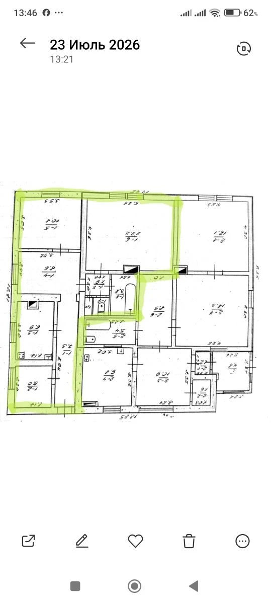 Частина будинку 68,2 м² з окремим двором, гаражем і ділянкою