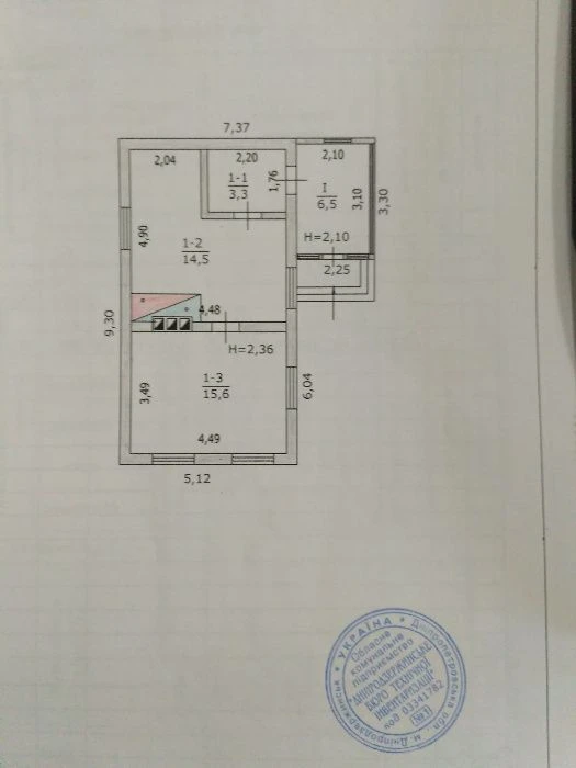 Продається будинок(хата - 40.5 м2 + ділянка-51 сот. - с.Єлиз