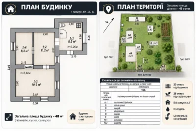 Sale of a 3-bedroom house near Kryvyi Rih | village Chervonyi Pody