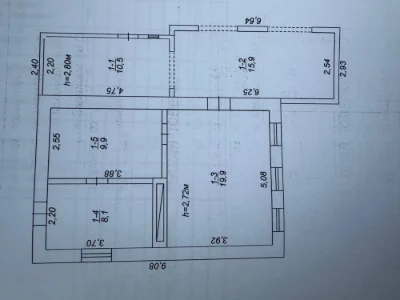 Sale of house in Kolomiyevo, 10 acres, 3 rooms, water, electricity