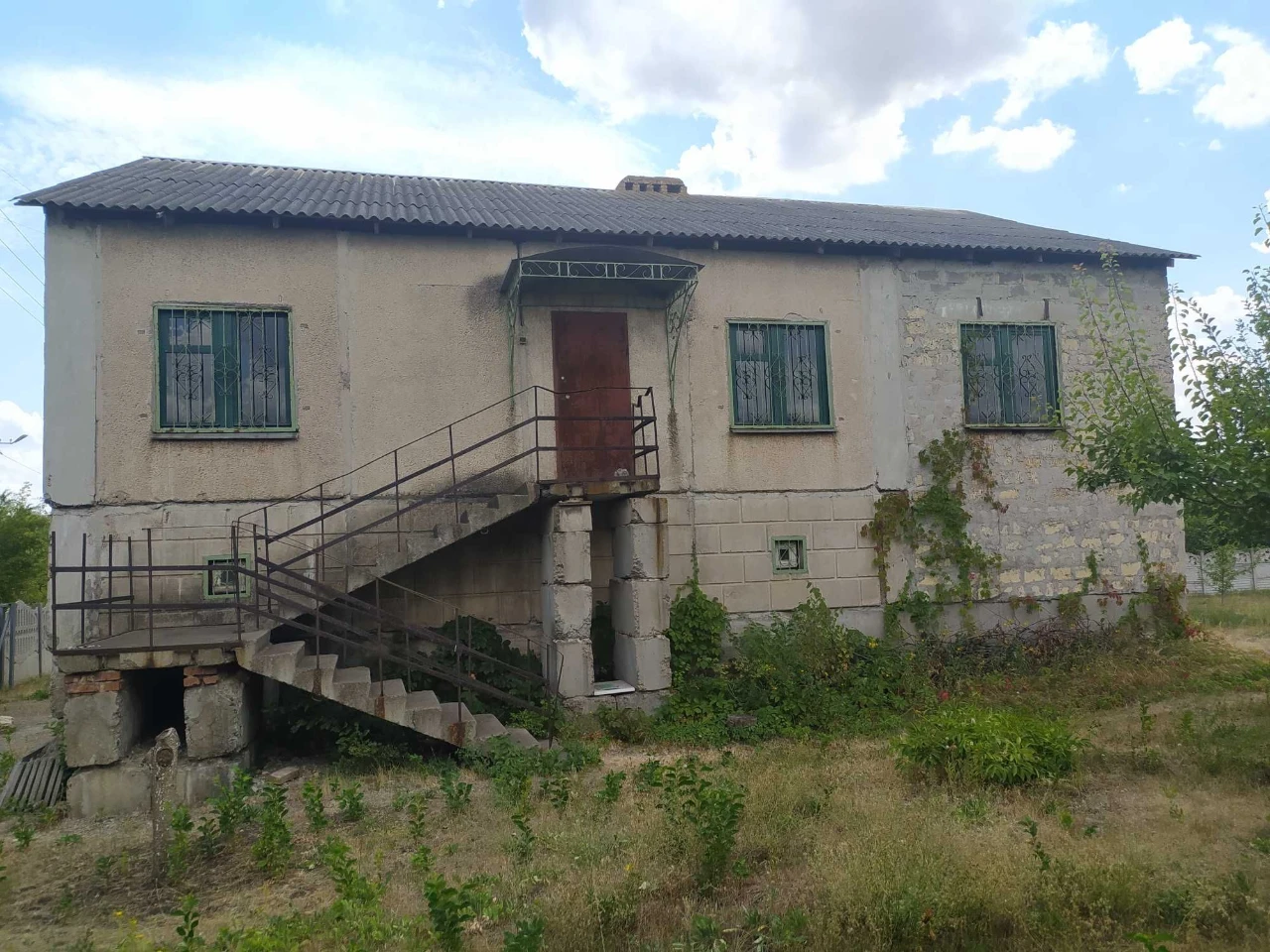 Two-Story House Without Finishing Works