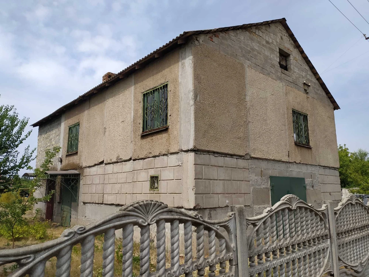 Two-Story House Without Finishing Works