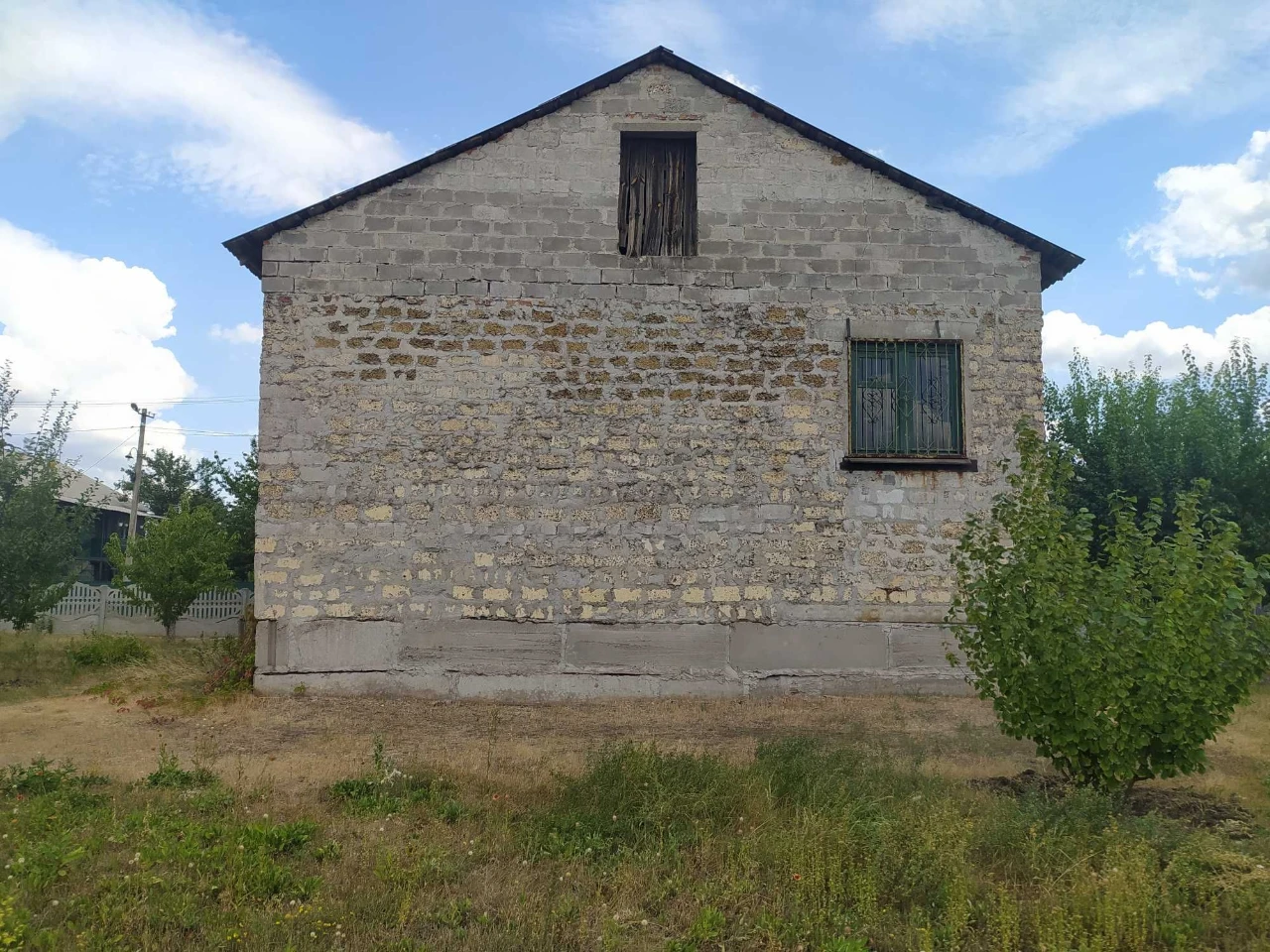 Two-Story House Without Finishing Works