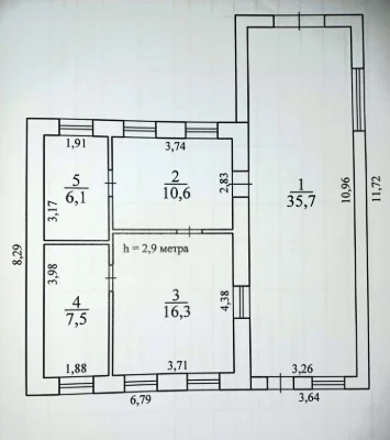 Продам дом 76.2м глин/кирп у. Широковская д.109 УЧАСТОК 4сот