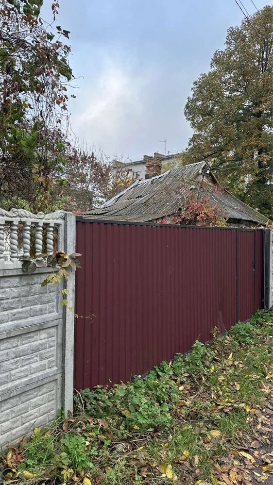 Old house with a plot.
