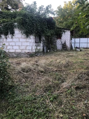 Old house with a plot.