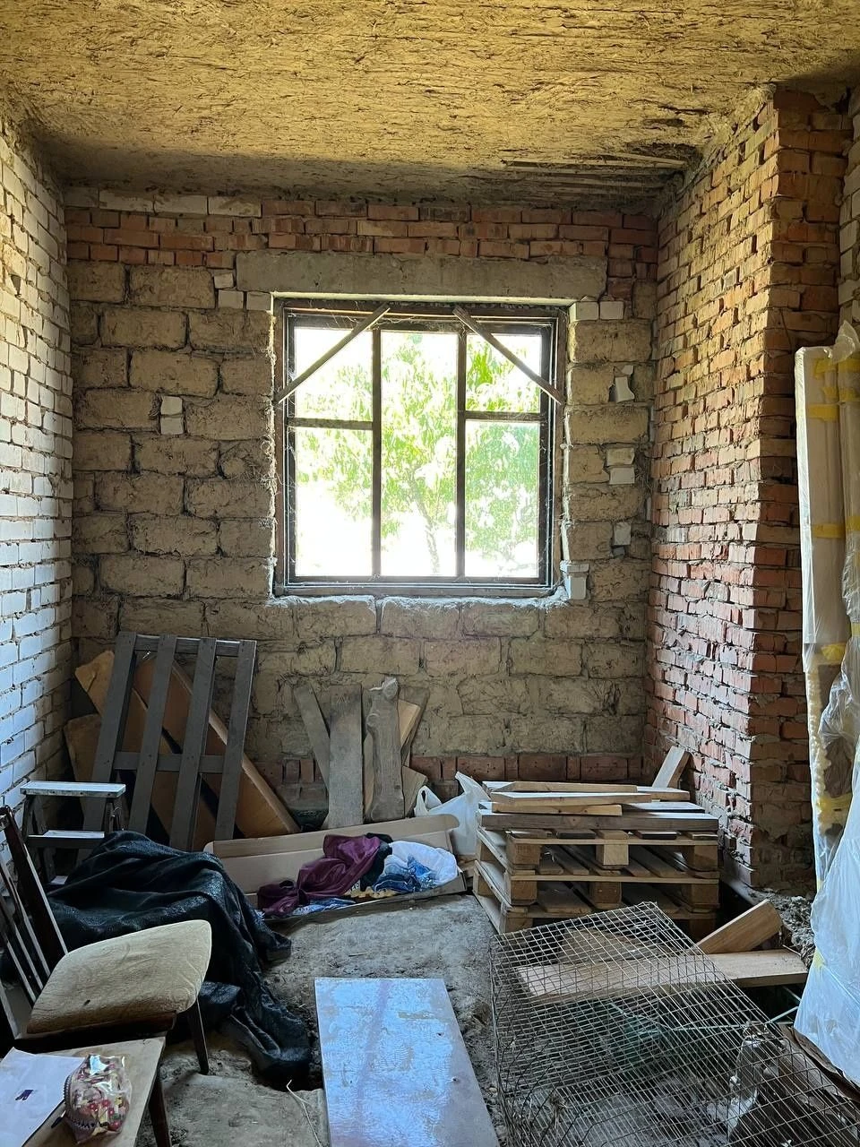 House near the forest in the village of Osikov