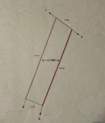Land plot .Beregovo 25 acres.