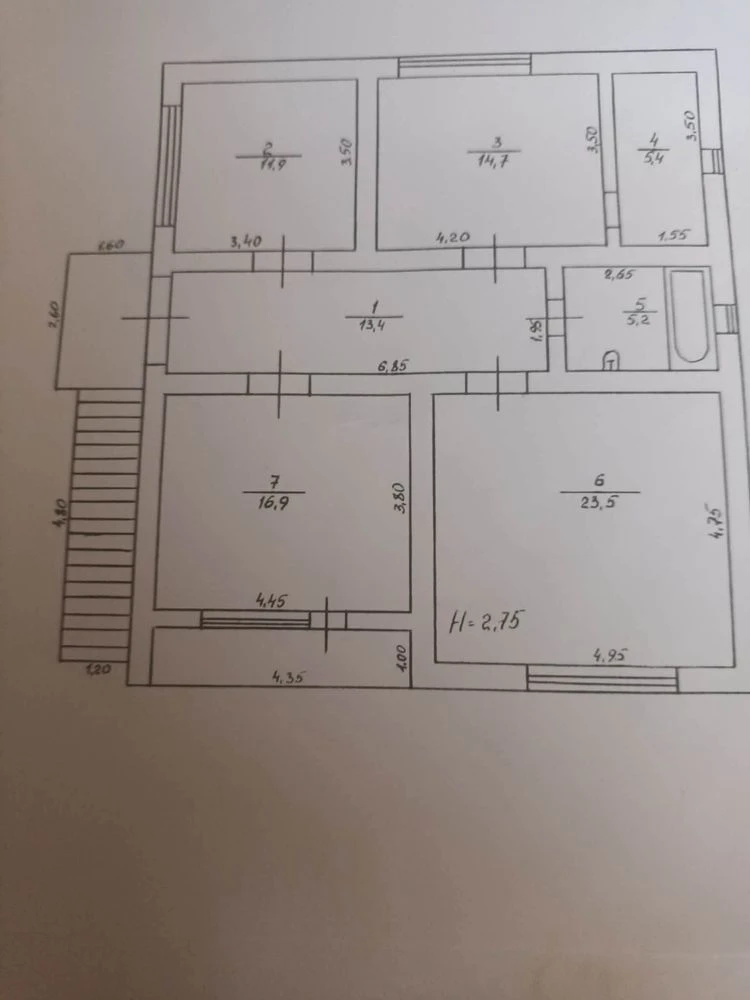 Продаж цегляного будинку в м.Берегове, 186 кв.м , 10 соток д