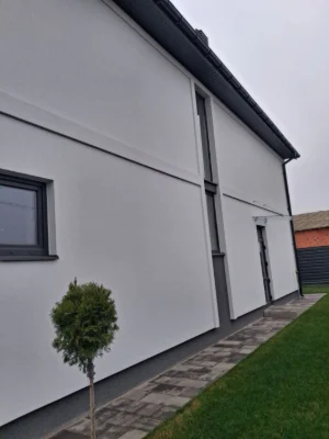 Sale of a newly built modern house