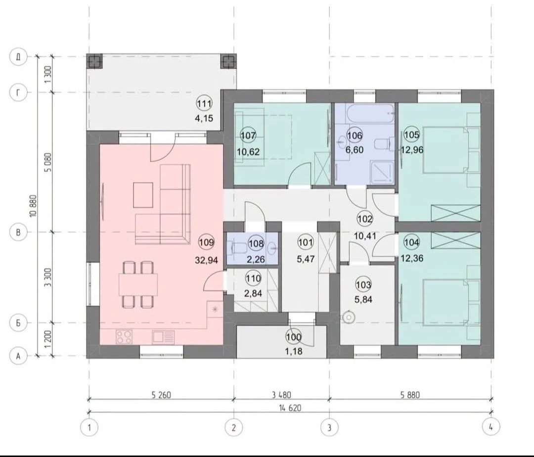Sale of a modern one-story house in Bila Tsirk, Tara