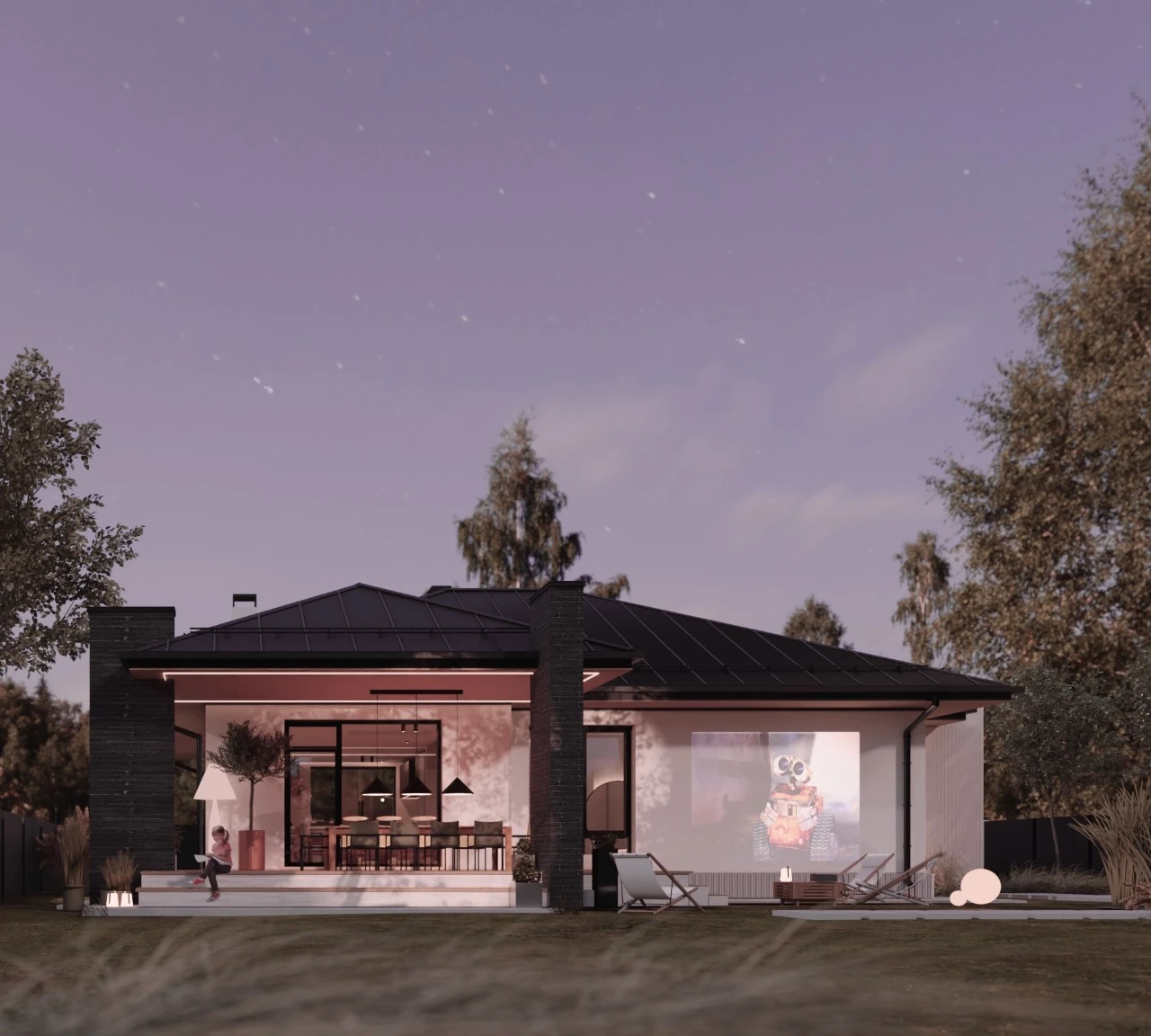 Sale of a new one-story house in Tsarselo, district
