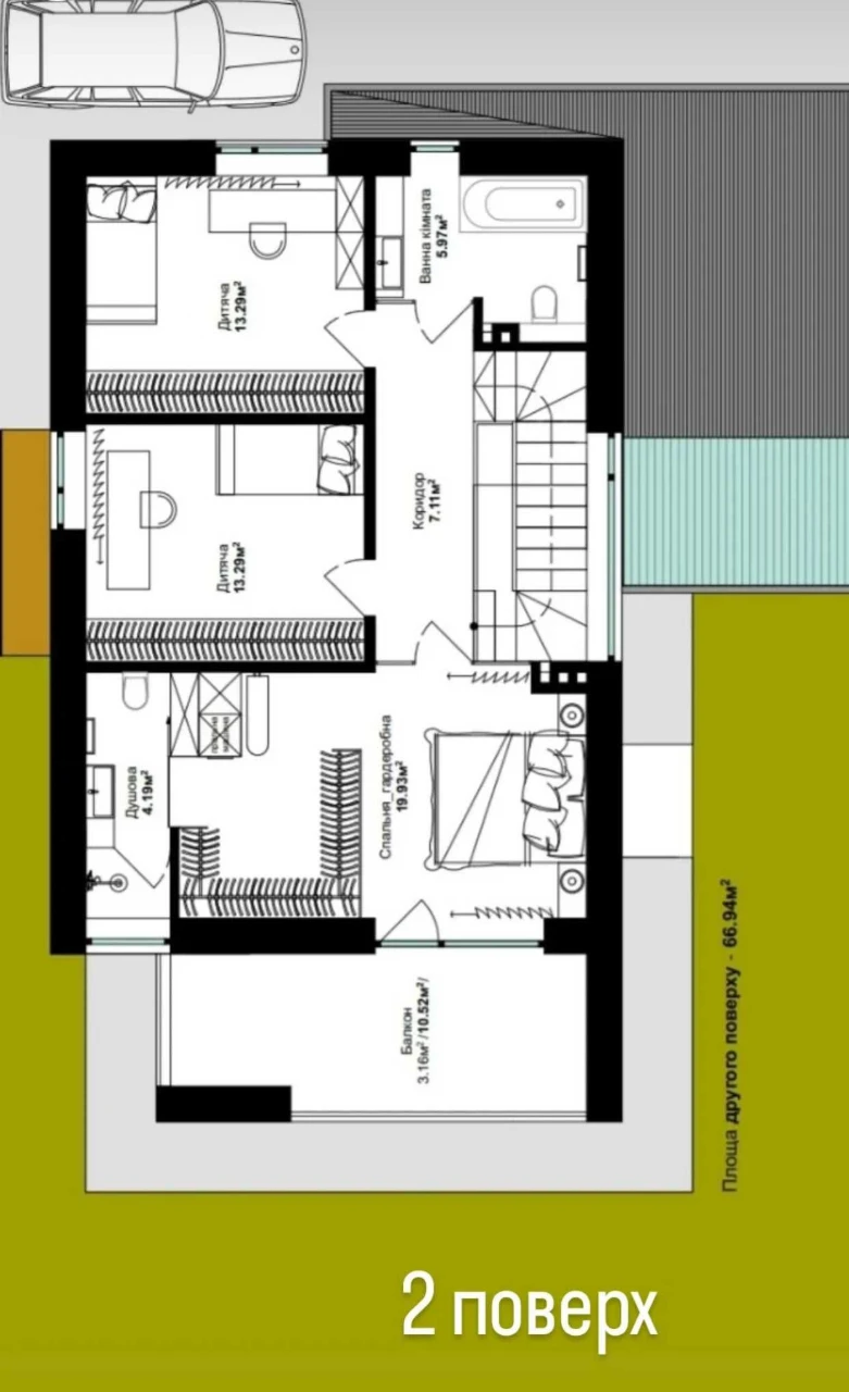 Detached House in a Cottage Village of 155 sq.m.