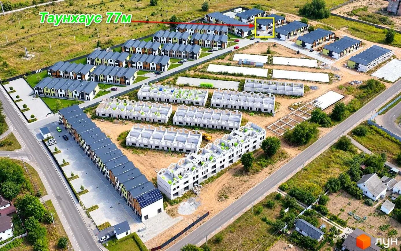 Терміново! Продаж двоповерхового таунхаусу (сітіхаус) 77 м²