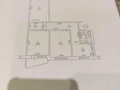Apartment. Kharkiv, Valentynivska St. (Blyukhera)